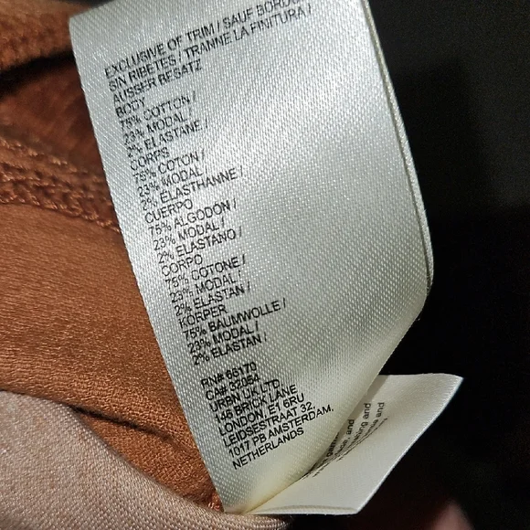 Pilcro Rust Corduroy Cuffed Pants - Picture 10 of 10